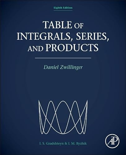Table of Integrals, Series, and Products von Academic Press